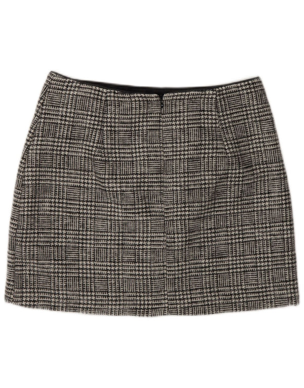 Γυναικεία μίνι φούστα Oasis UK 14 Large W32 Grey Houndstooth