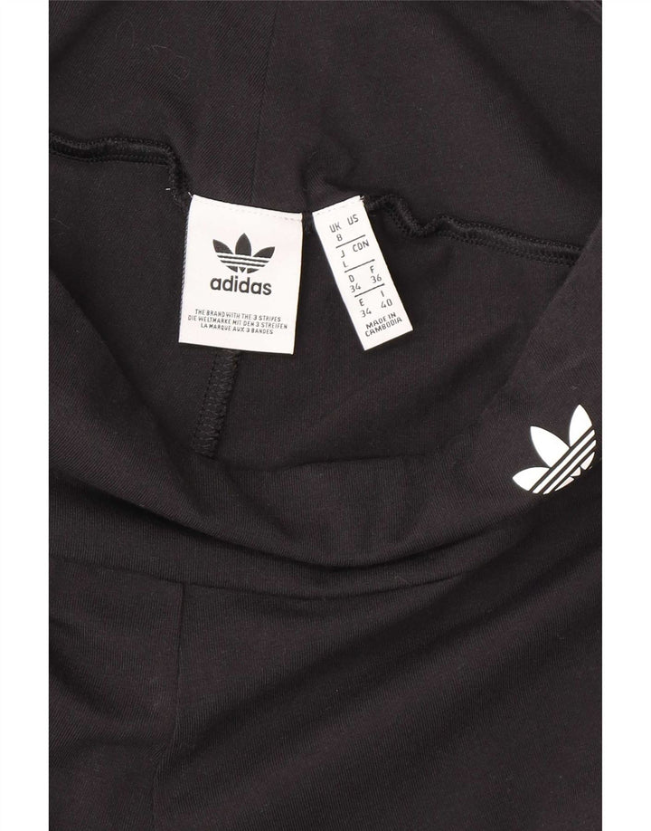 Adidas Γυναικείο Γραφικό Κολάν UK 8 Μικρό μαύρο βαμβακερό