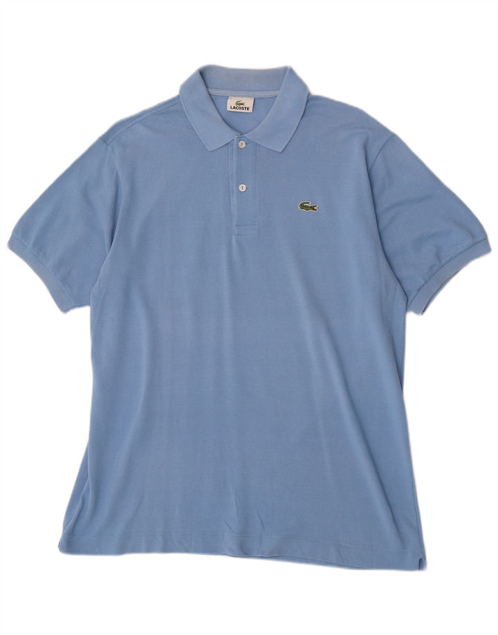 Ανδρικό μπλουζάκι πόλο Lacoste, μέγεθος 5, μεγάλο μπλε βαμβακερό