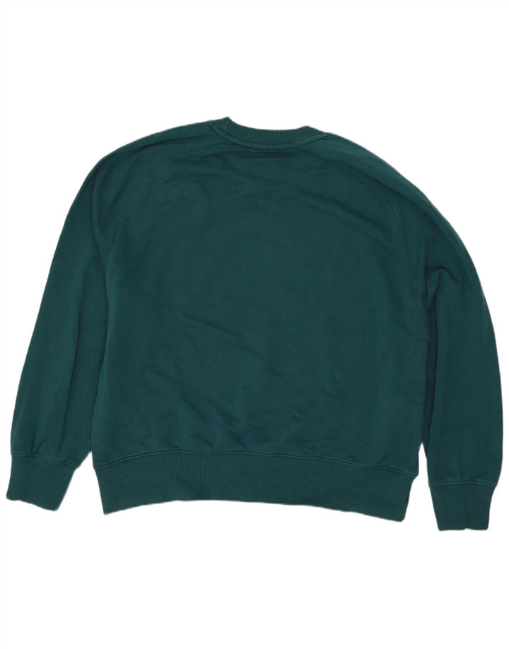 Zara Γυναικεία φούτερ μεγάλου μεγέθους Jumper UK 14 Μεσαίο πράσινο βαμβακερό