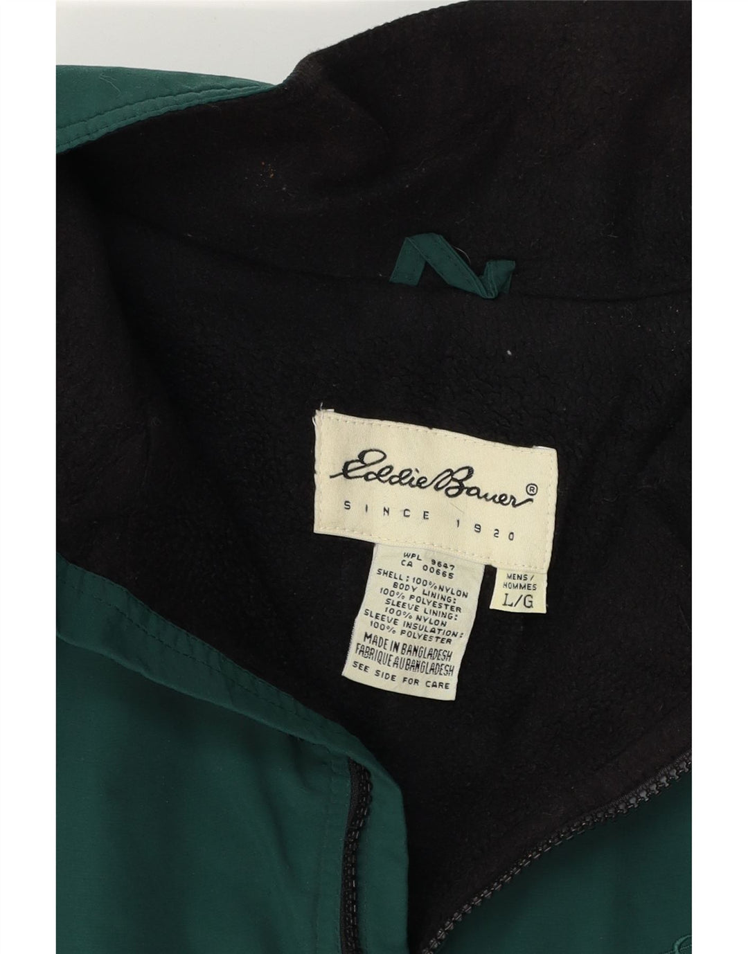 Eddie Bauer Ανδρικό μπουφάν Windbreaker UK 40 Large Green Polyester
