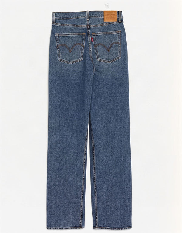 Γυναικείο ίσιο ψηλό ψηλό τζιν Levi's Ribcage W28 L32 Μπλε βαμβακερό