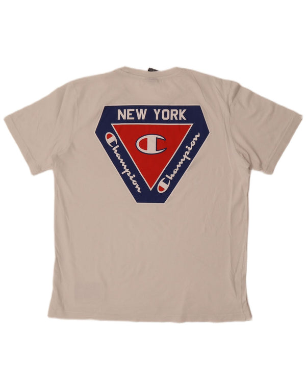 Ανδρικό γραφικό T-Shirt Champion New York Top XL Λευκό