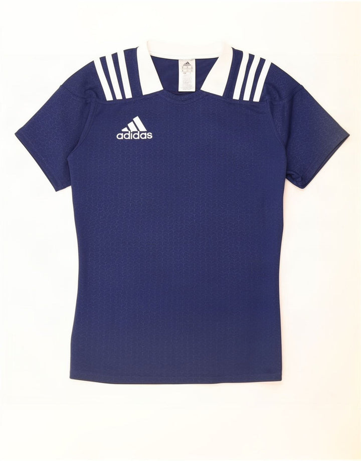 Ανδρικό T-Shirt Adidas Top Medium Navy Blue Polyester