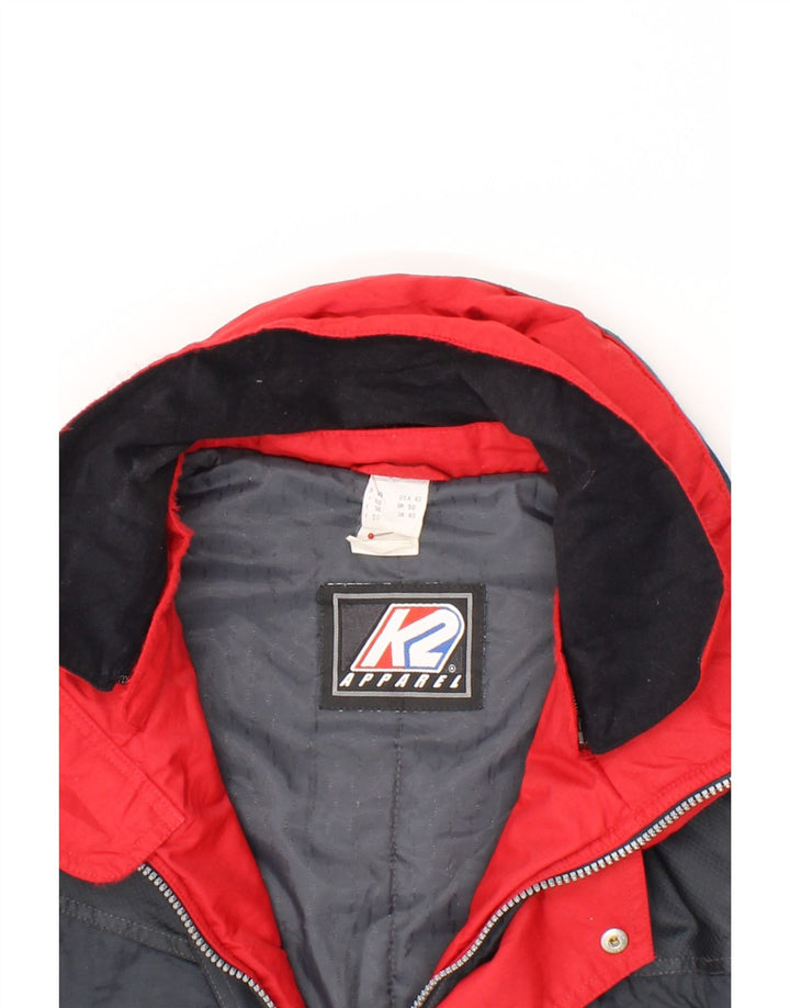 VINTAGE Mens Windbreaker Jacket UK 40 Large Navy Blue Polyester Vintage Vintage and Second-Hand Vintage from Messina Hembry 