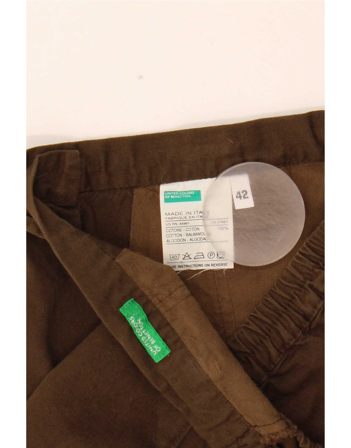Γυναικείο Casual σορτς Benetton IT 42 Medium W28 Καφέ βαμβακερό