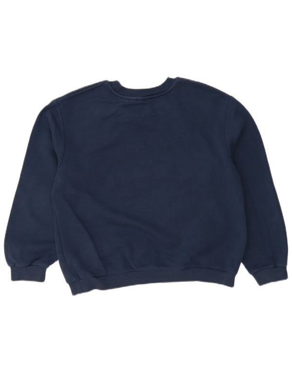 Zara Γυναικεία φούτερ με γραφικά Νέα Υόρκη Jumper UK 14 Medium Navy Blue