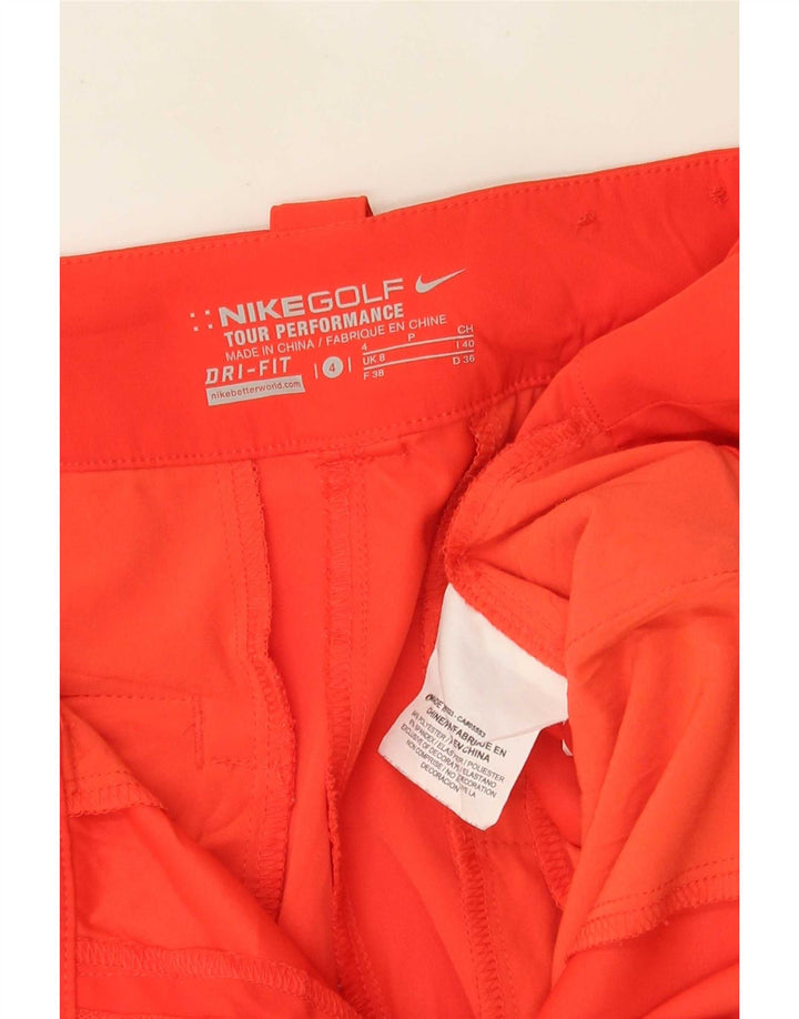 Γυναικείο σορτς chino Nike Dri Fit UK 8 Small W27 κόκκινο πολυεστέρα