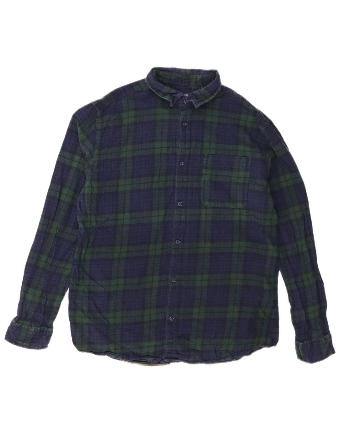 JACK & JONES Ανδρικό Premium Φανελένιο Πουκάμισο XL Navy Blue Check Cotton