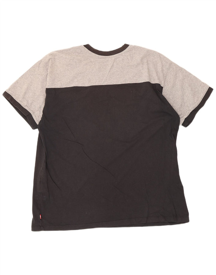 Ανδρικό μπλουζάκι Levi's Relaxed Graphic Top, μεσαίο μαύρο χρώμα, βαμβακερό