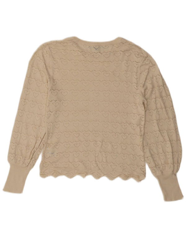 Crew Clothing Γυναικείο πουλόβερ με λαιμό σκάφος UK 14 Medium Off White