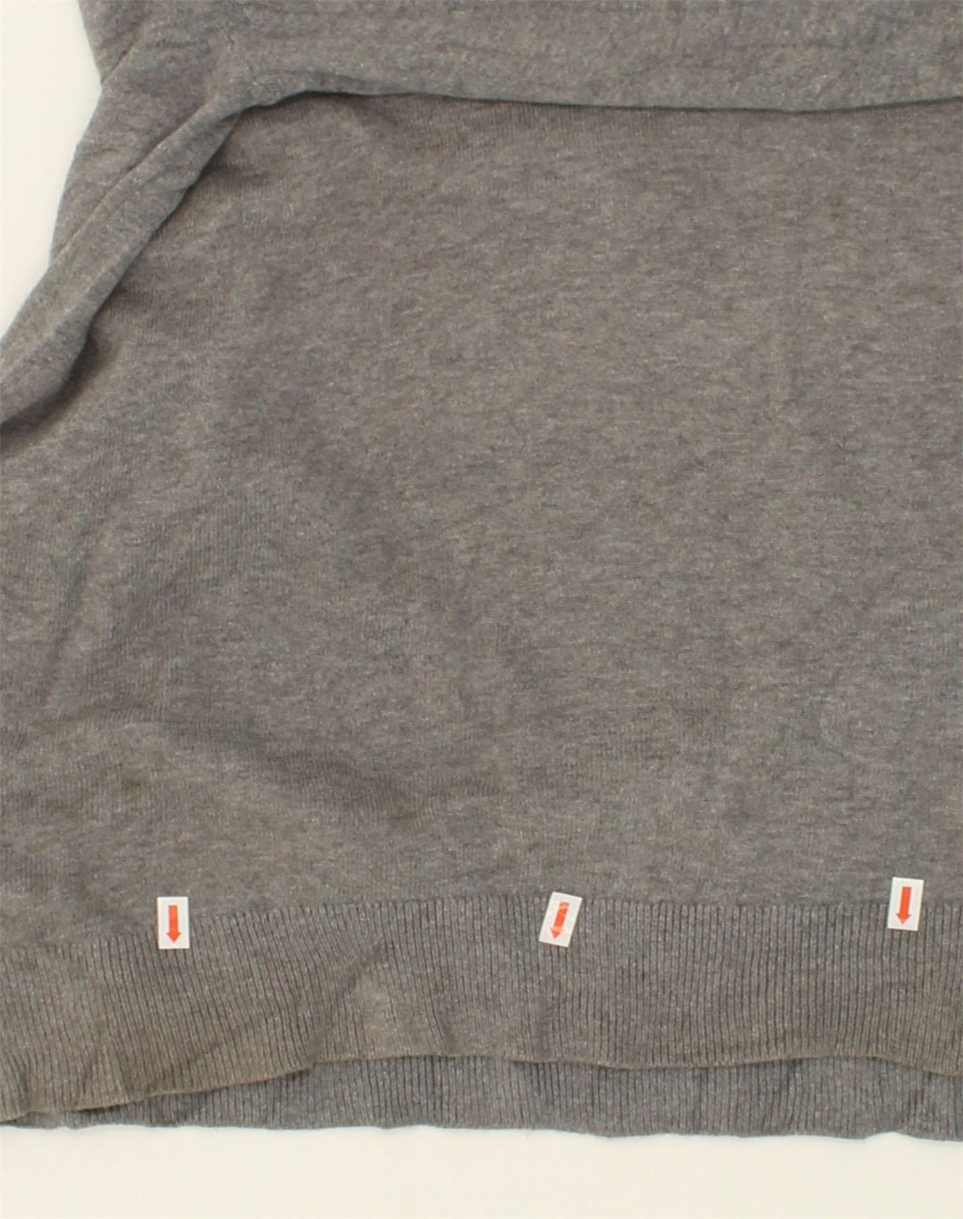 TOMMY HILFIGER Mens V-Neck Jumper Sweater Large Grey Cotton | Vintage Tommy Hilfiger | Thrift | Second-Hand Tommy Hilfiger | Used Clothing | Messina Hembry 