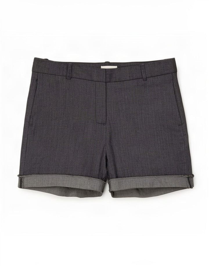 Zara Γυναικείο Σορτς Chino Medium W28 Γκρι βαμβακερό
