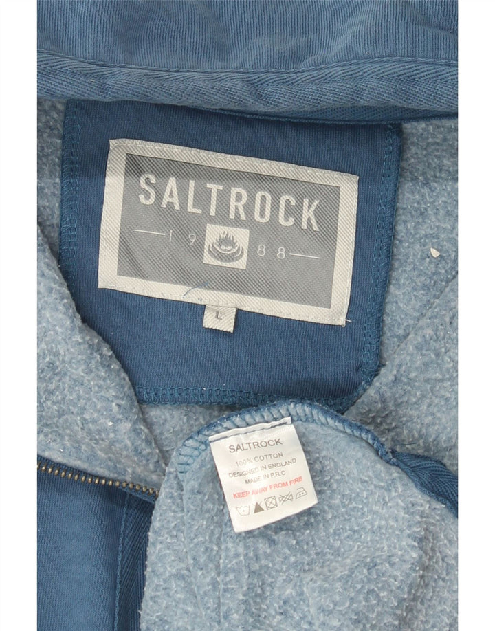 Ανδρικό φούτερ με φερμουάρ Saltrock, Μπλε βαμβακερό