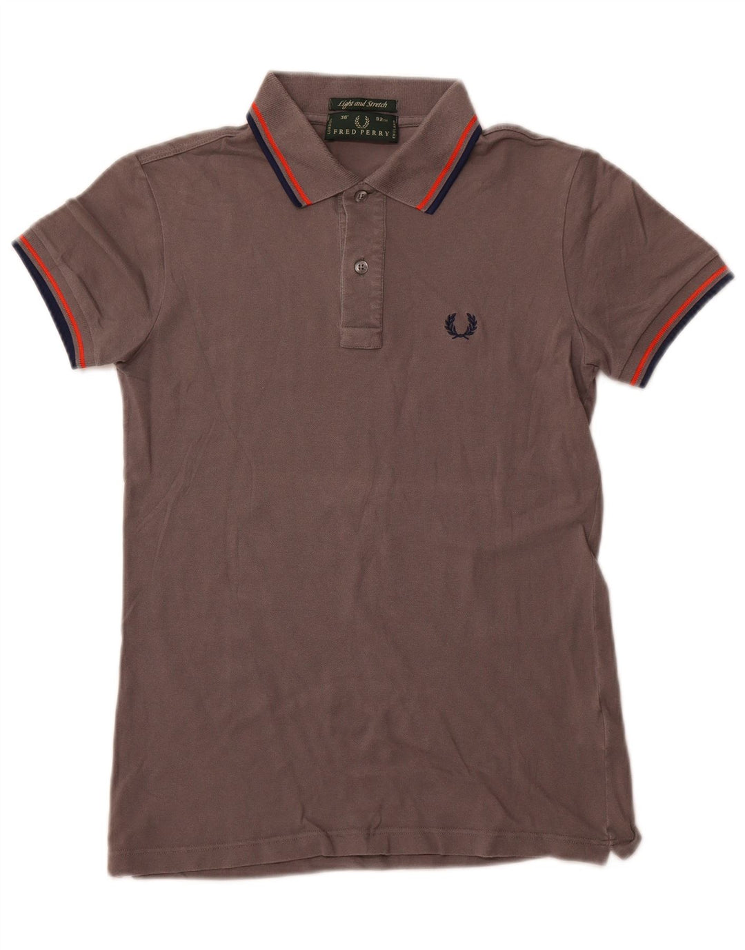 FRED PERRY Ανδρικό μπλουζάκι πόλο μικρό γκρι βαμβακερό