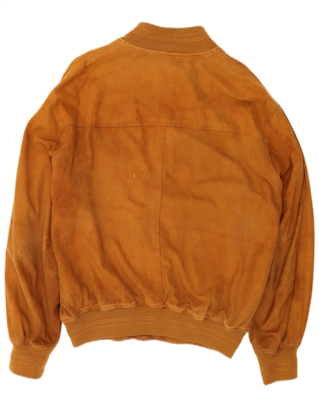 VINTAGE Ανδρικό Suede Bomber Jacket UK 42 XL Beige