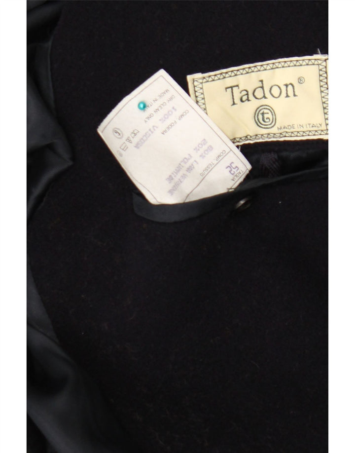 Ανδρικό παλτό Tadon Duffle IT 52 XL Navy Blue Virgin Wool