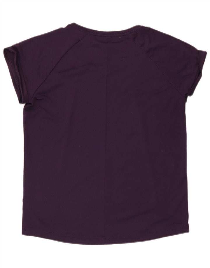 Adidas Γυναικείο T-Shirt Climalite Top UK 12/14 Medium Purple Polyester