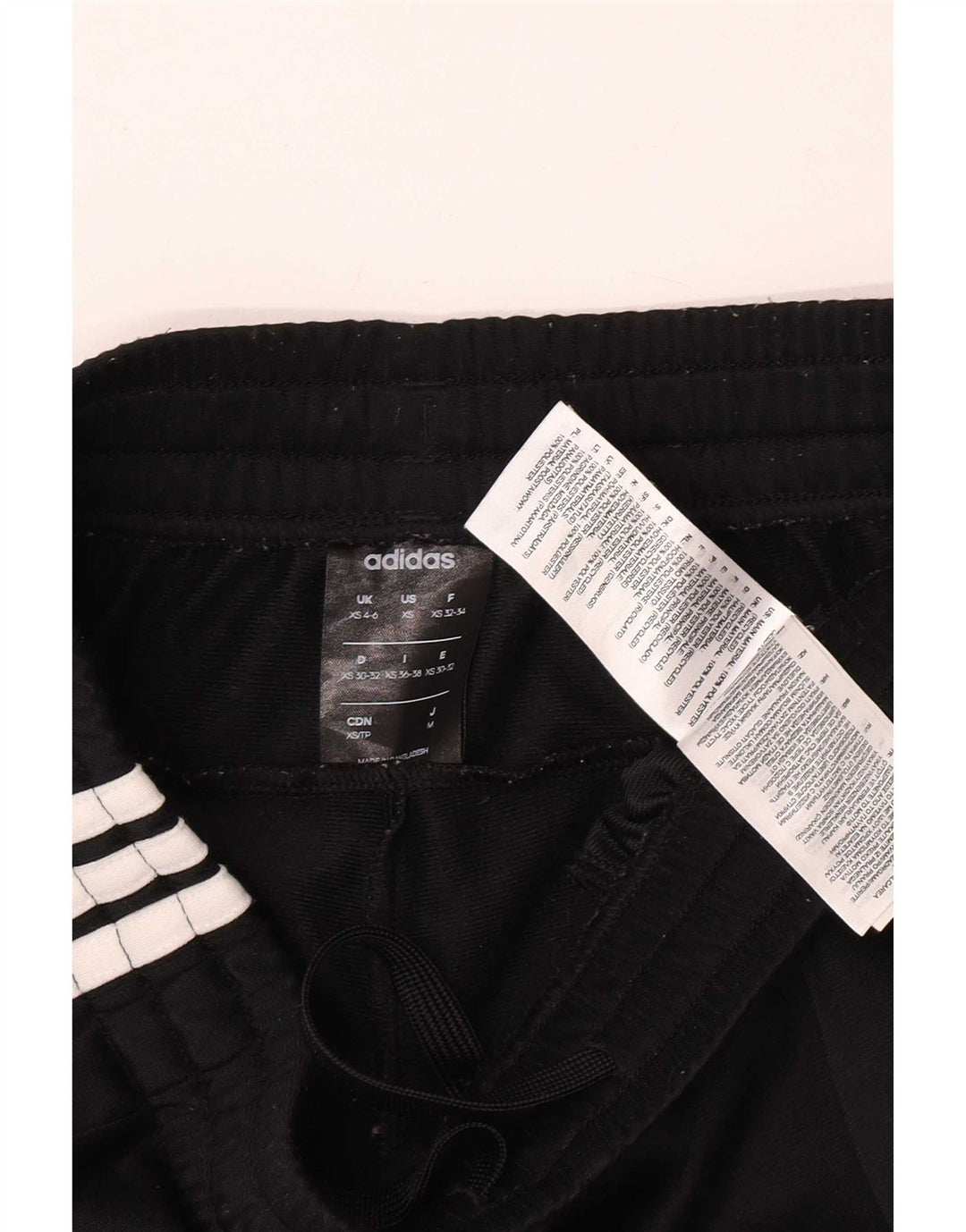 Adidas Γυναικεία φόρμα παντελόνι UK 4/6 XS Μαύρο Πολυεστέρας