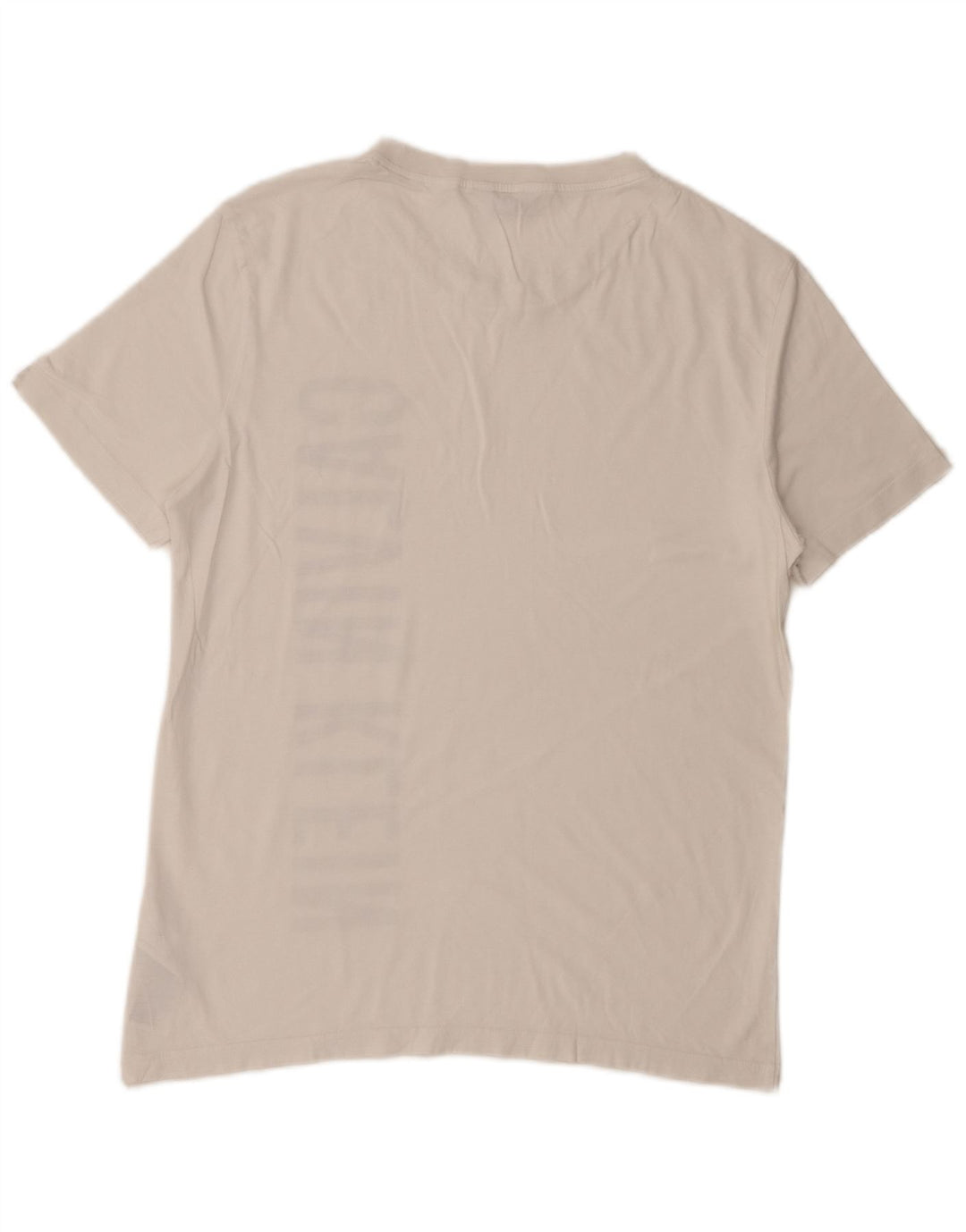 Ανδρικό γραφικό T-Shirt Calvin Klein Τοπ μεσαίο λευκό βαμβακερό