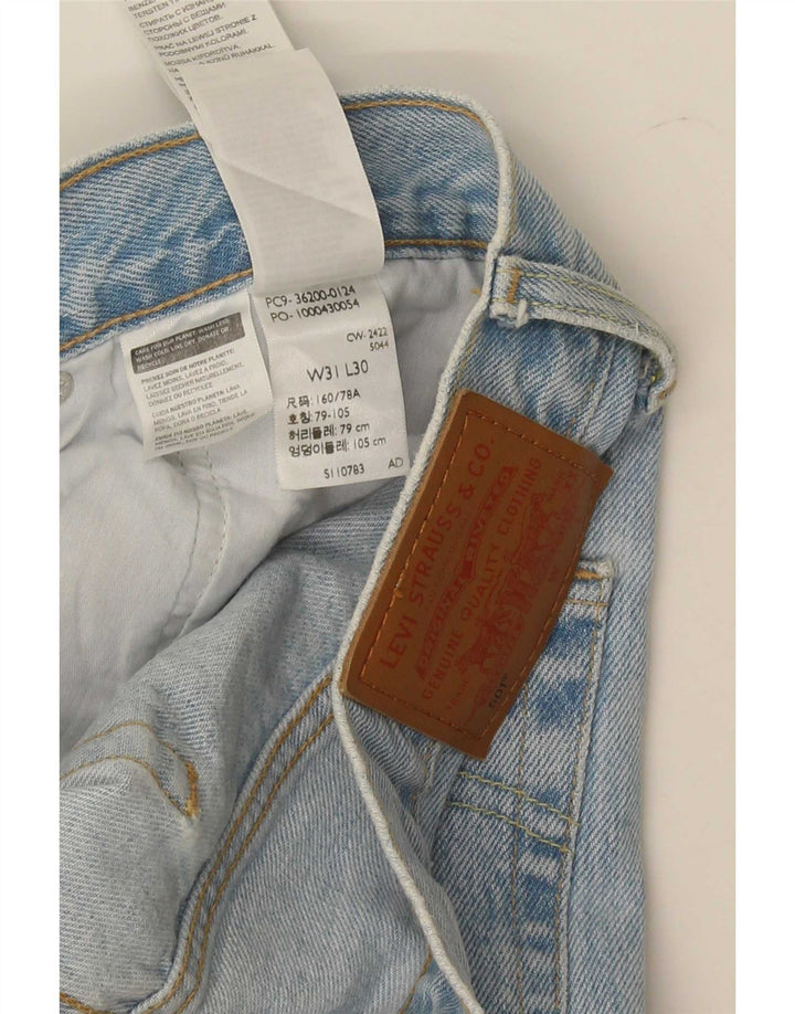 Levi's Mens 501 Straight Jeans W31 L30 Blue Cotton