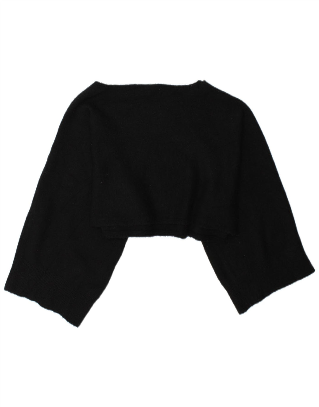 Zara Γυναικείο Crop Oversized τοπ μακρυμάνικο UK 14 Medium Black