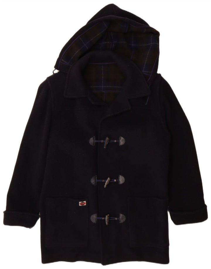 Pierre Cardin Ανδρικό παλτό Duffle με κουκούλα IT 50 Large Navy Blue Wool