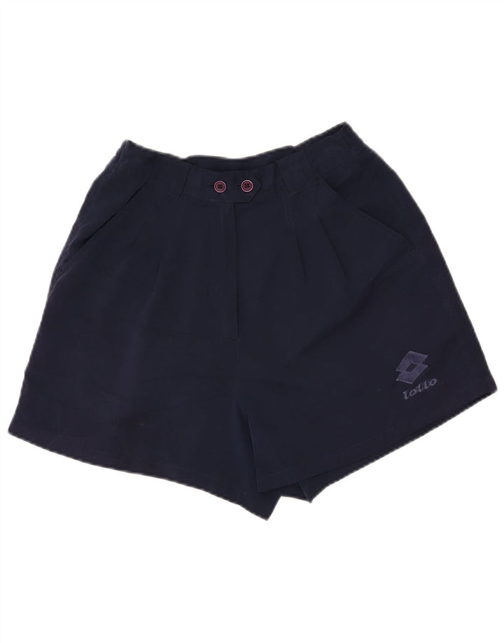 LOTTO Γυναικείο σορτς Chino με ψηλόμεσο κούμπωμα UK 12 Medium Navy Blue