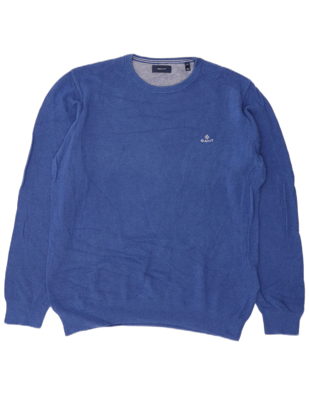 Ανδρικό πουλόβερ Gant Crew Neck Jumper XL Μπλε βαμβακερό