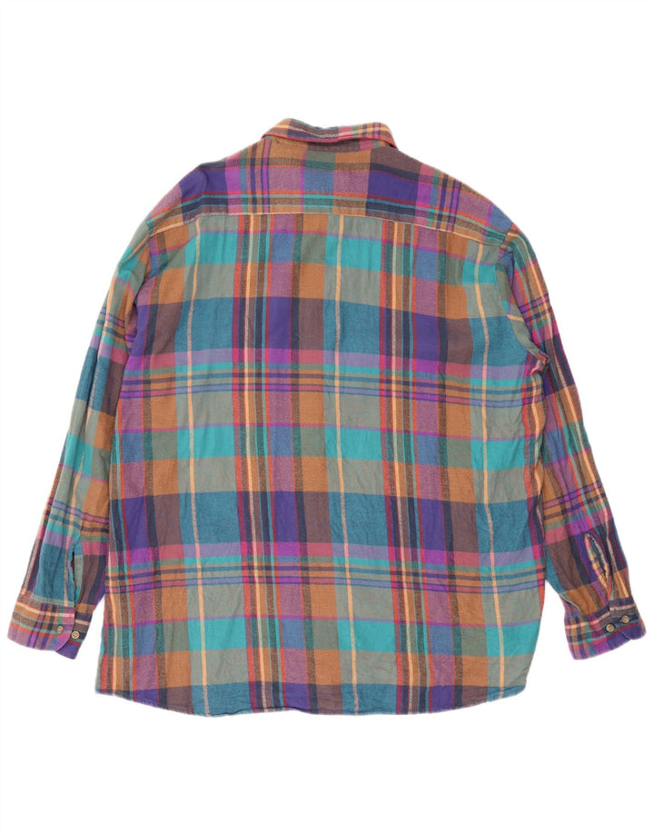 London Fog Ανδρικό καρό φανελένιο πουκάμισο XL πολύχρωμο καρό βαμβακερό