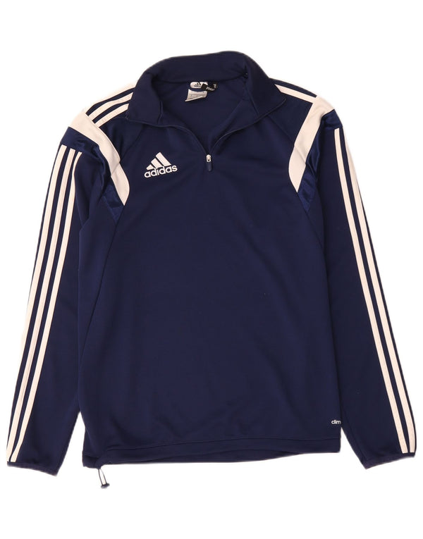 Adidas Ανδρική φόρμα πουλόβερ Climacool Top Small Navy Blue Colourblock