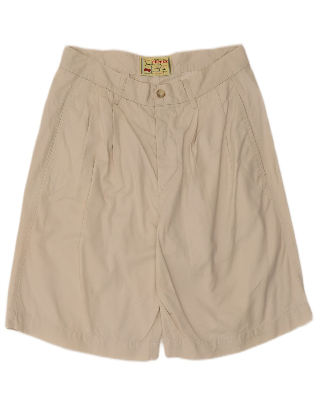 Vintage Ανδρικό σορτς Chino IT 48 Medium W30 Μπεζ βαμβακερό