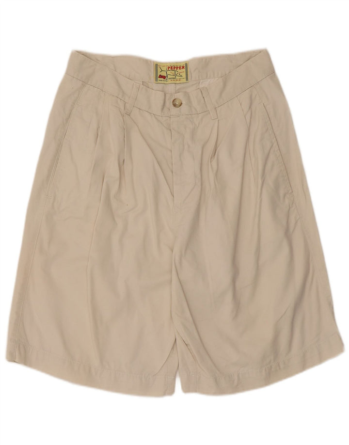Vintage Ανδρικό σορτς Chino IT 48 Medium W30 Μπεζ βαμβακερό