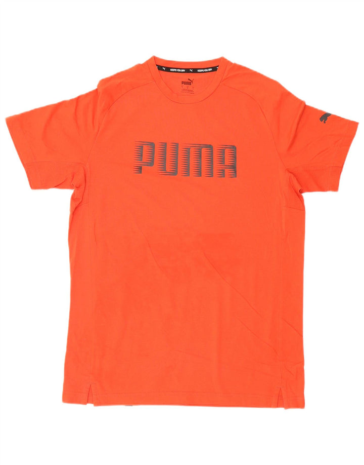 Ανδρικό γραφικό μπλουζάκι Puma Top μεγάλο κόκκινο