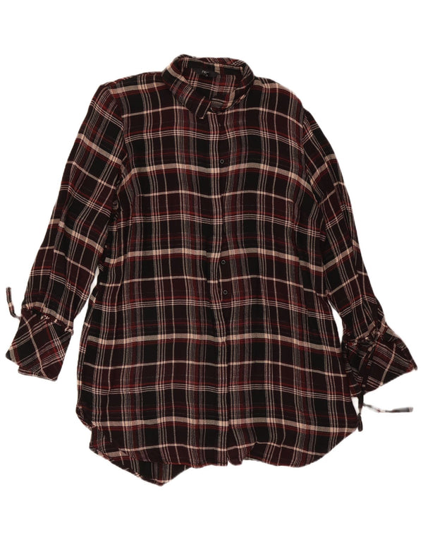 Επόμενο γυναικείο πουκάμισο UK 18 XL Red Check Viscose