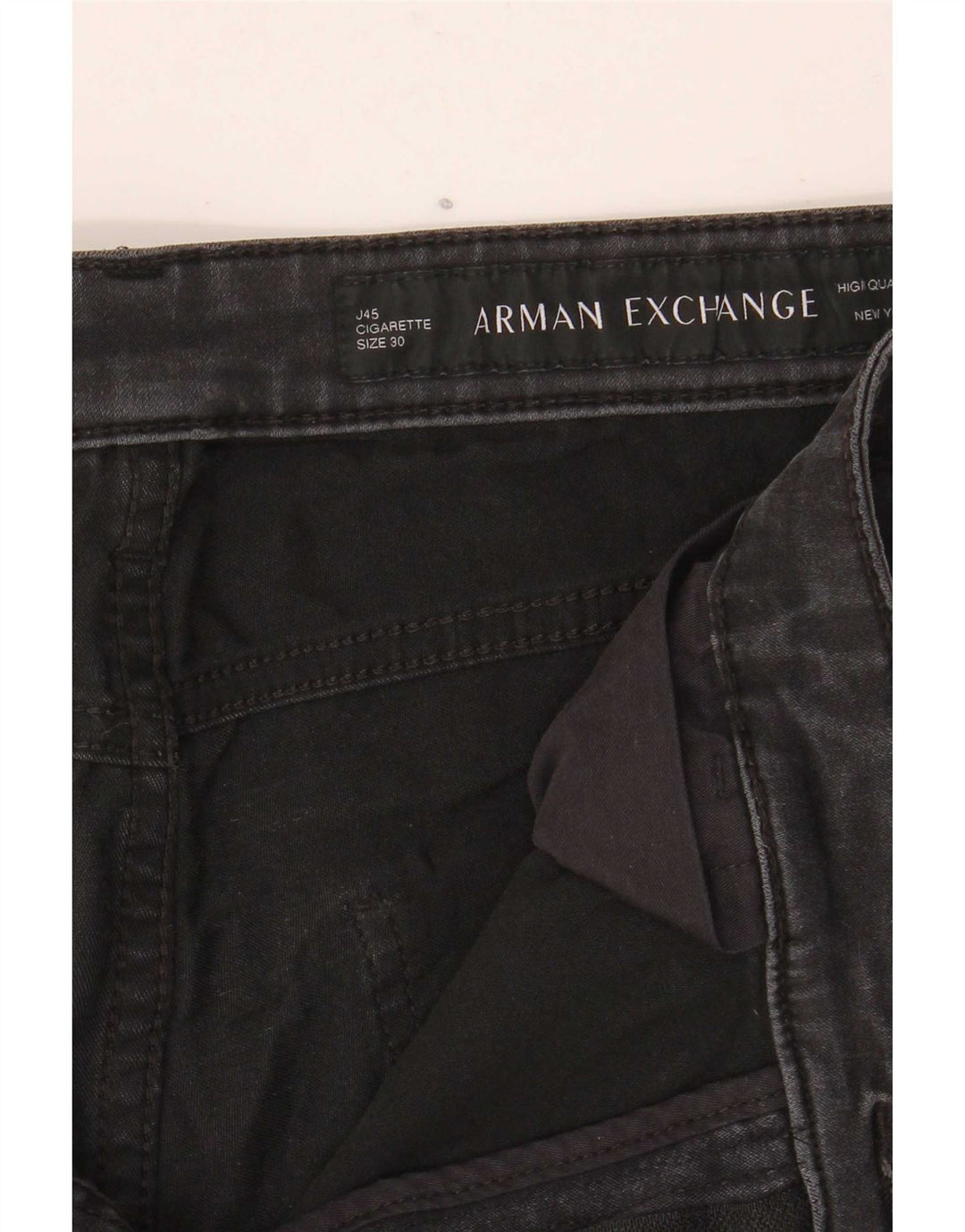 Armani Exchange Γυναικείο J45 Slim Jeans W30 L28 Μαύρο βαμβακερό