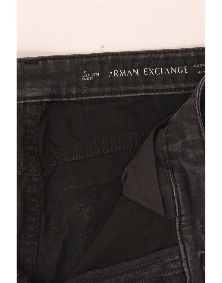 Armani Exchange Γυναικείο J45 Slim Jeans W30 L28 Μαύρο βαμβακερό
