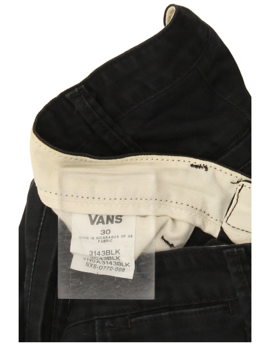 VANS Ανδρικό ίσιο παντελόνι Chino W30 L32 Navy Blue Cotton