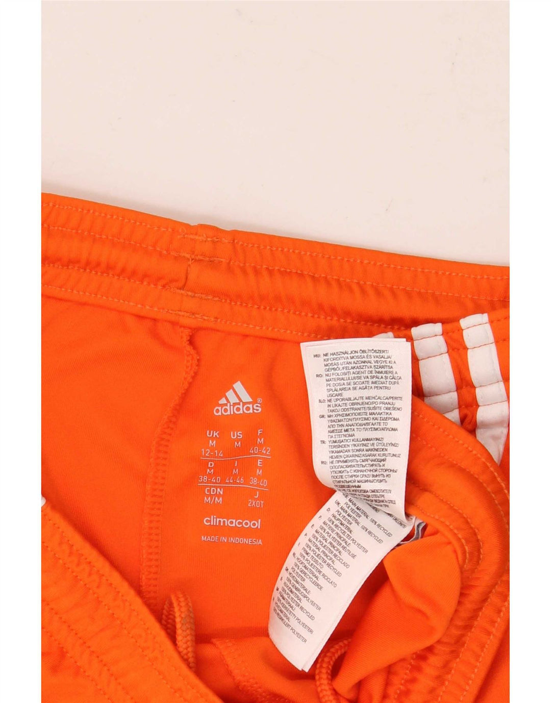 Adidas Γυναικείο Climacool αθλητικό σορτς UK 12/14 μεσαίο πορτοκαλί πολυεστέρας