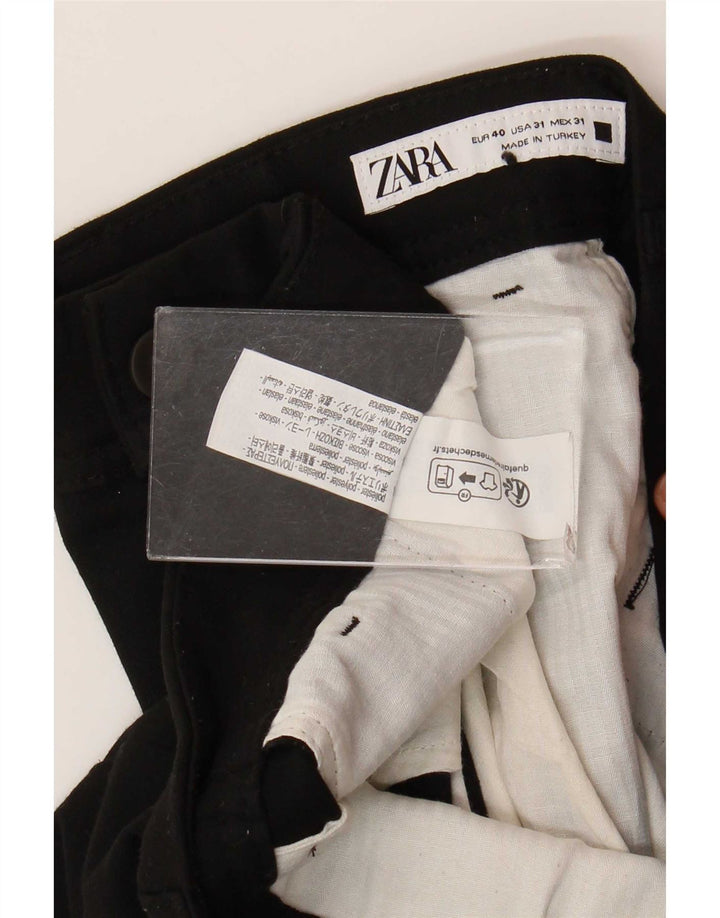 Ανδρικό Slim Chino Παντελόνι Zara EU 40 Medium W31 L29 Μαύρο Πολυεστέρας