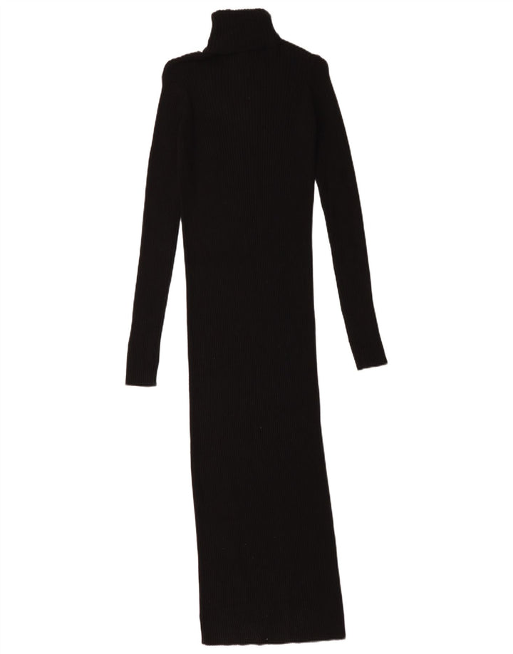 Zara Γυναικείο Maxi Jumper Φόρεμα UK 8 Small Black