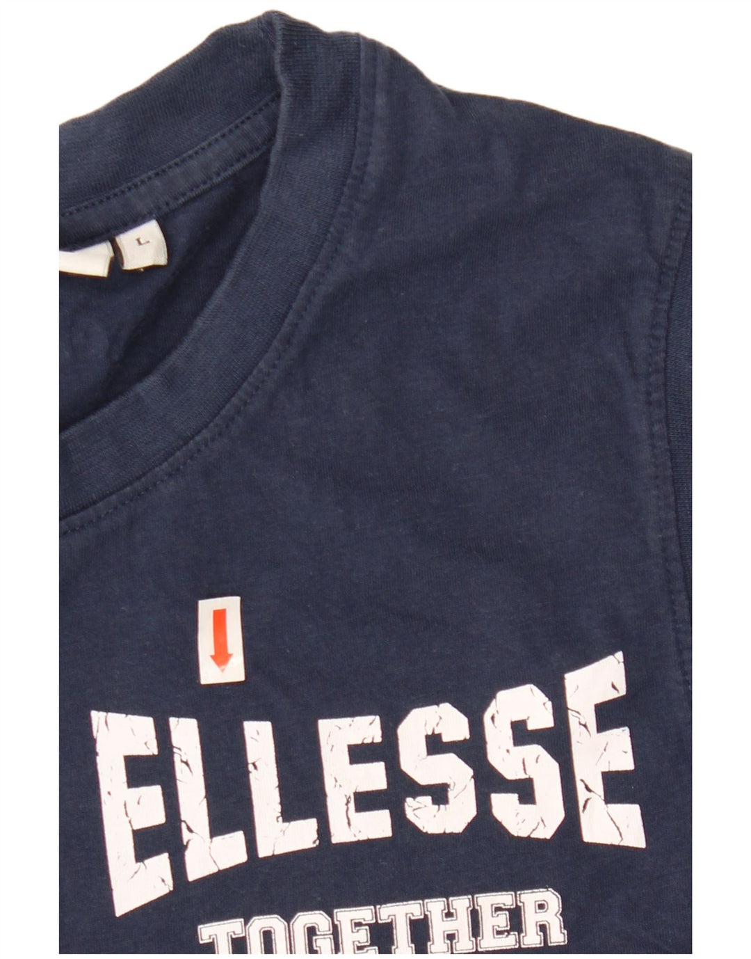 Γυναικείο Γραφικό Γιλέκο ELLESSE Top UK 16 Large Navy Blue από βαμβάκι