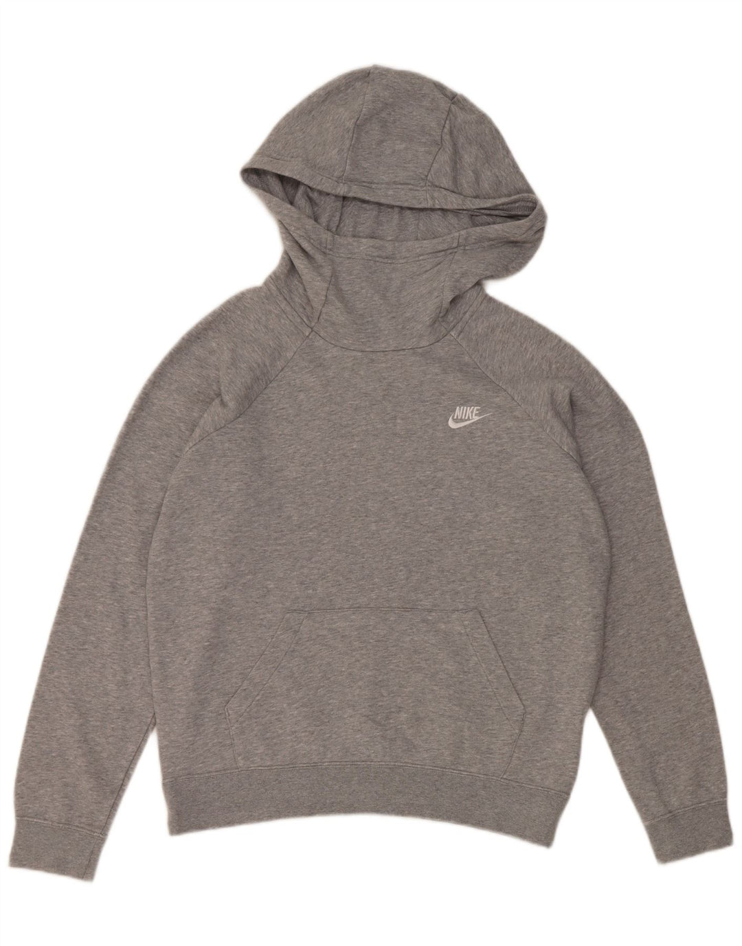 Nike γυναικείο φούτερ με κουκούλα UK 14 Βαμβακερό μεσαίο γκρι