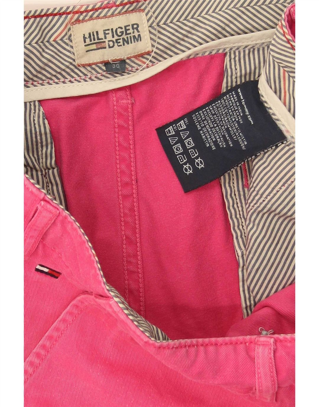 Ανδρικό σορτς Chino Tommy Hilfiger W30 από μεσαίο ροζ βαμβακερό