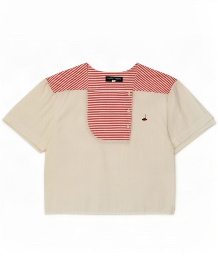 Daniel Hechter Γυναικεία Μπλούζα Top IT 40 Small White Pinstripe