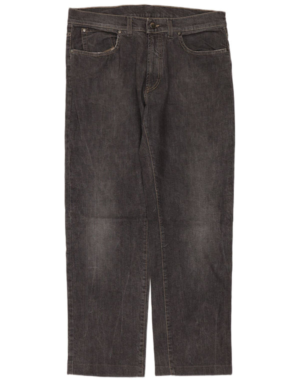 Trussardi Mens Straight Jeans W36 L30 Black Cotton