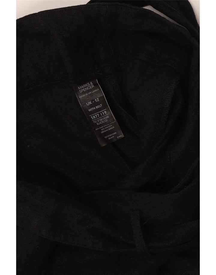 Γυναικείο Casual σορτς Marks & Spencer UK 12 Medium W32 Μαύρο λινό