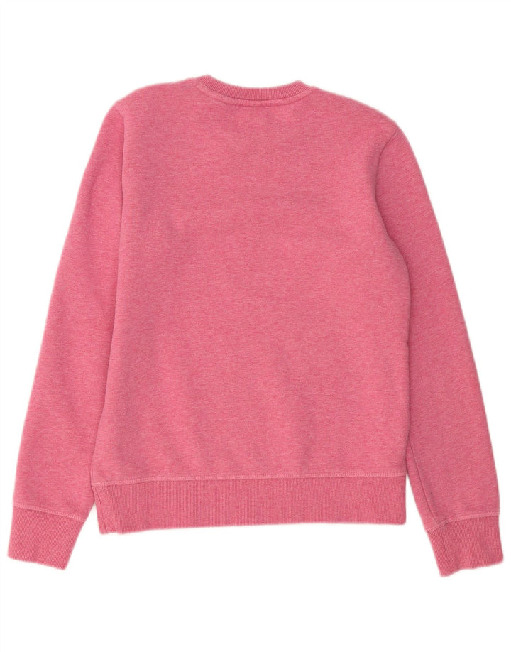 Superdry Γυναικεία Φούτερ Jumper UK 8 Small Pink Cotton