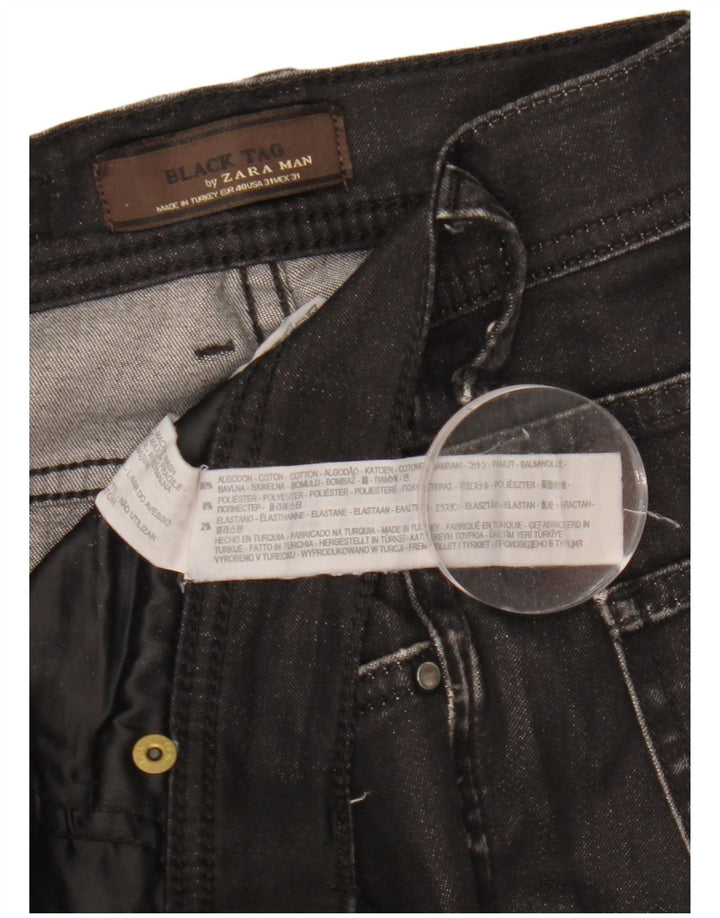 Zara Ανδρικό Slim Jeans EU 40 Medium W31 L31 Μαύρο βαμβακερό