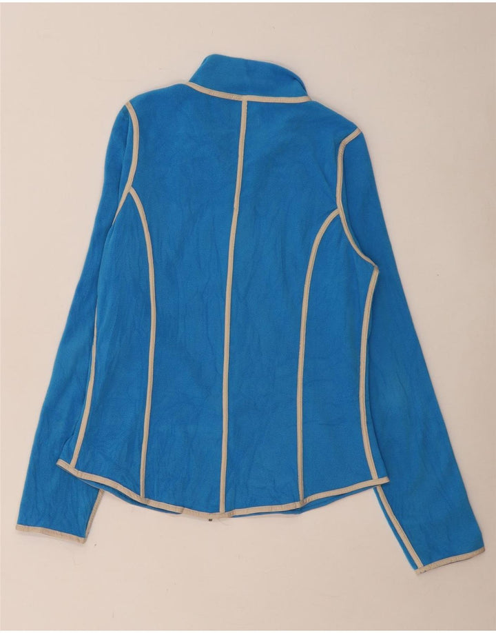 SERGIO TACCHINI Γυναικείο Fleece Jacket UK 14 μεγάλο μπλε ριγέ πολυεστέρα